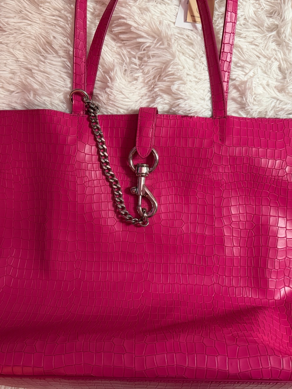 Rebecca Minkoff Megan Large soft Croc-Embossed leather Tote Bag